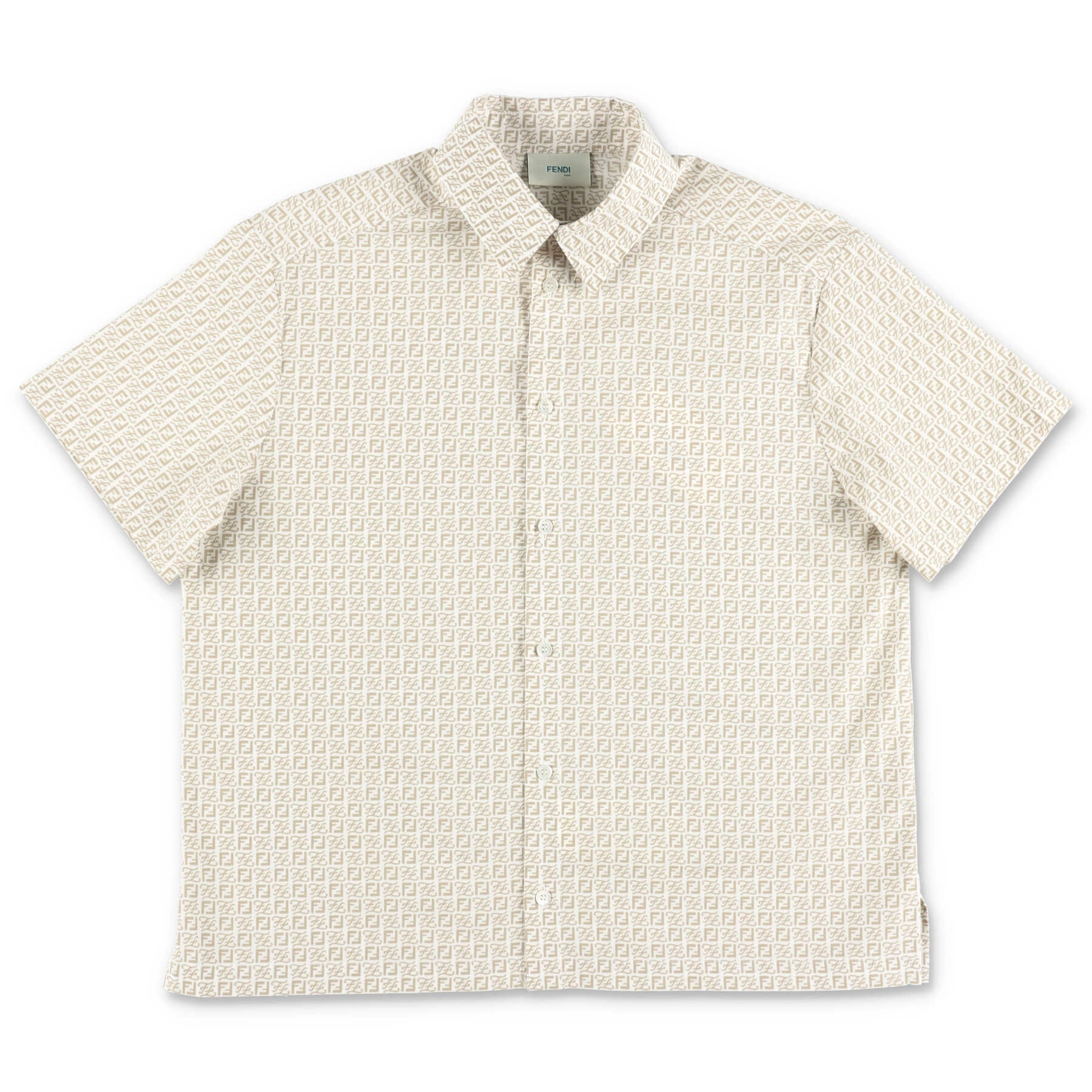 Fendi Kids FF Logo Short-Sleeved Shirt