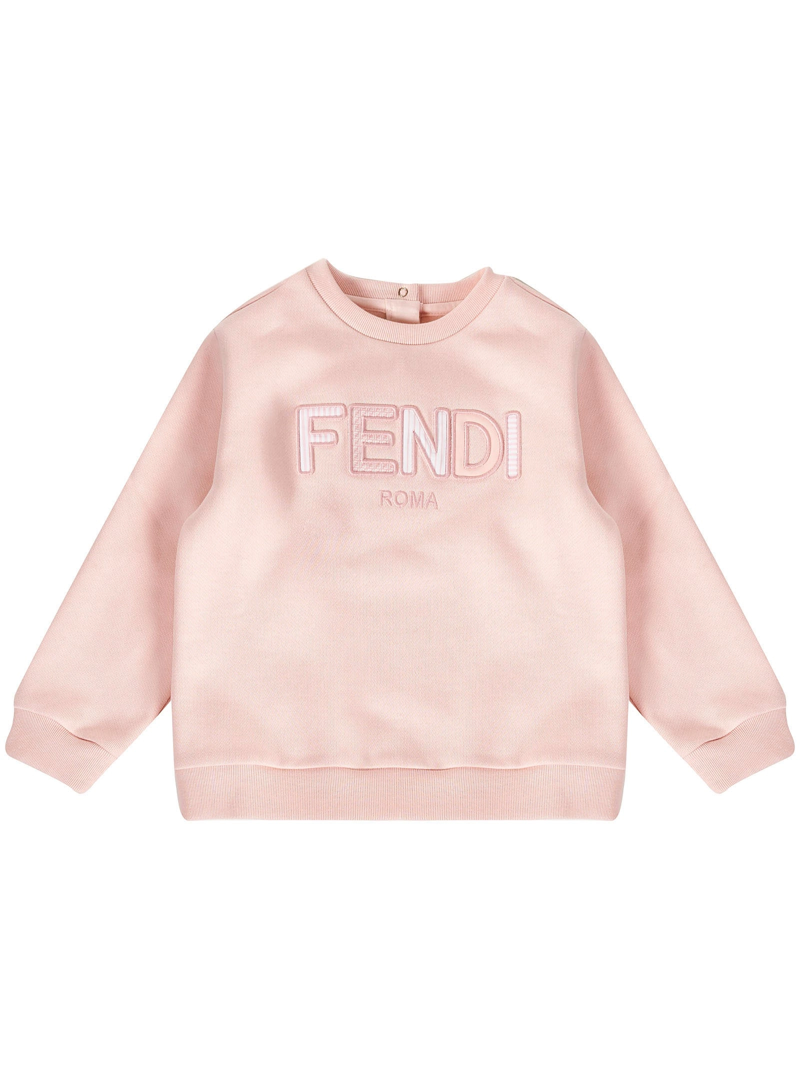 Fendi Kids Logo Embroidered Crewneck Sweatshirt