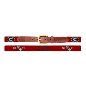 Georgia 2021 National Championship Needlepoint Children's Belt