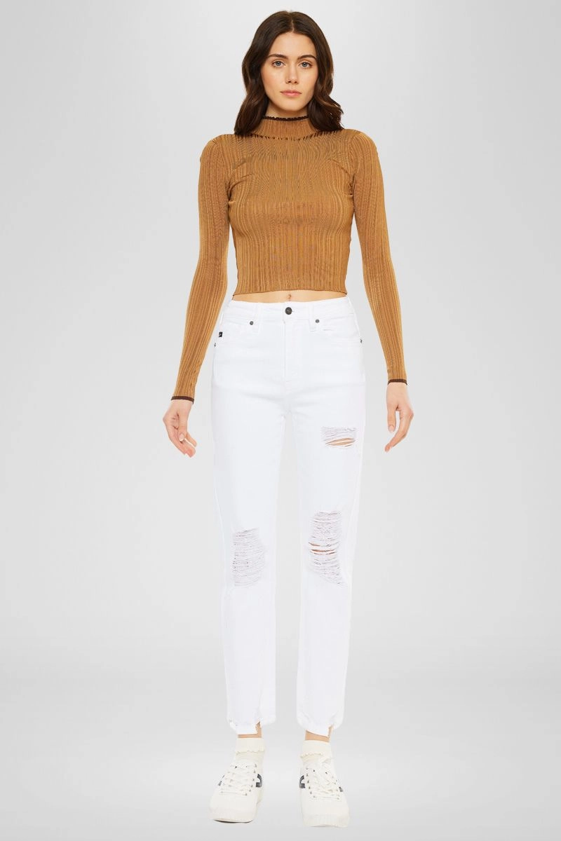 Haven Ultra High Rise Slim Straight Leg Jeans