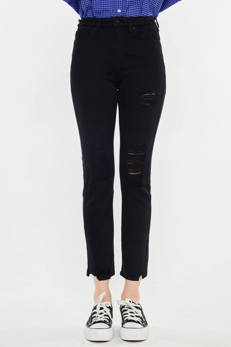 Haven Ultra High Rise Slim Straight Leg Jeans