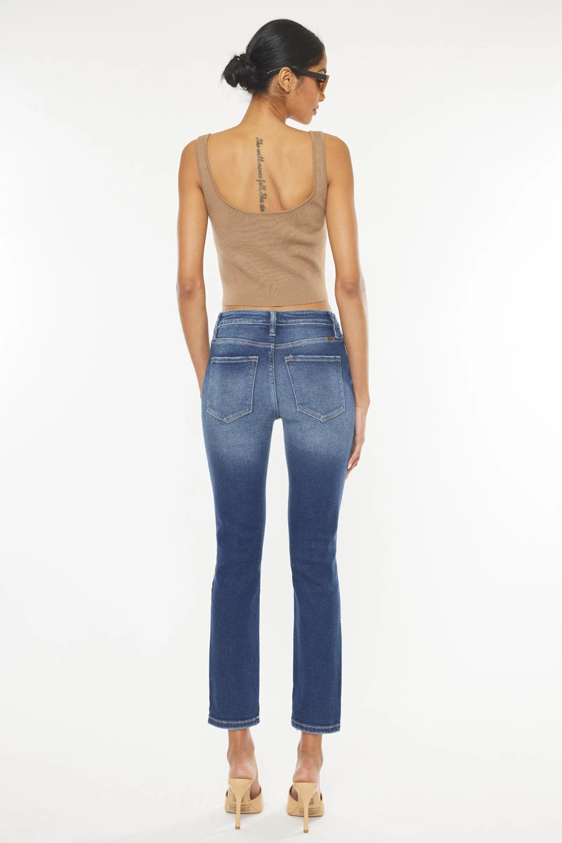 Haven Ultra High Rise Slim Straight Leg Jeans