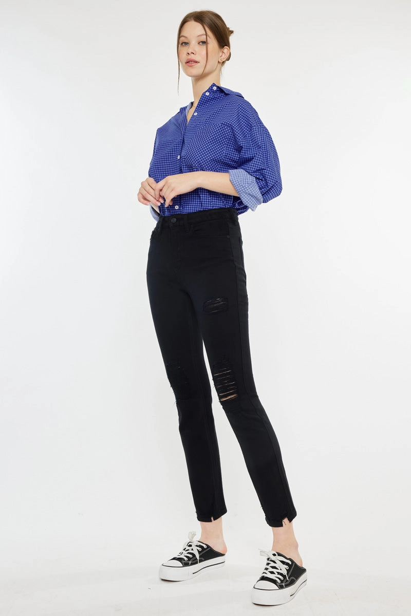 Haven Ultra High Rise Slim Straight Leg Jeans