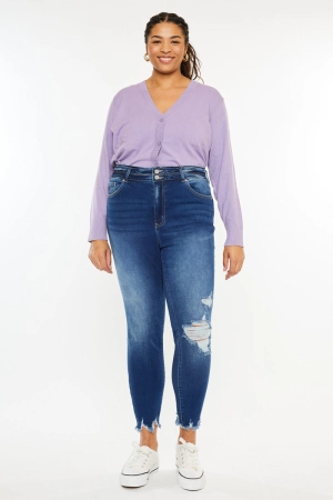Haydee High Rise Ankle Skinny Jeans (Plus Size)