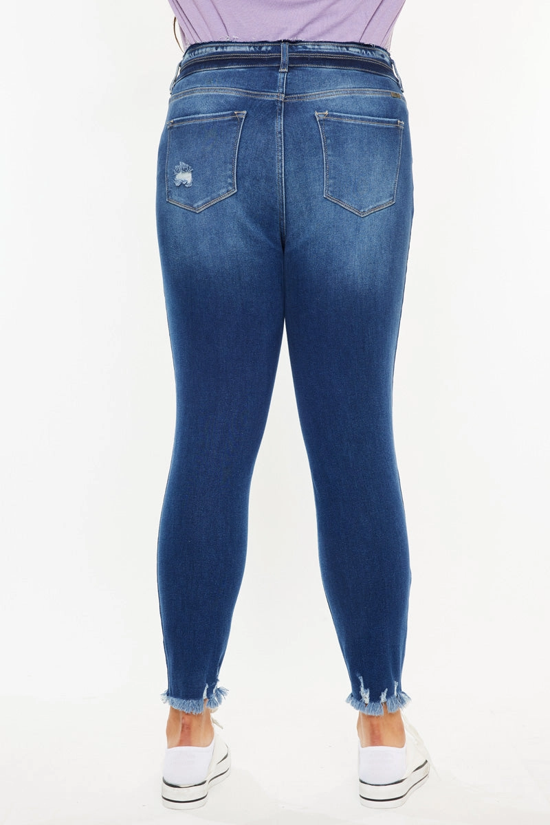 Haydee High Rise Ankle Skinny Jeans (Plus Size)