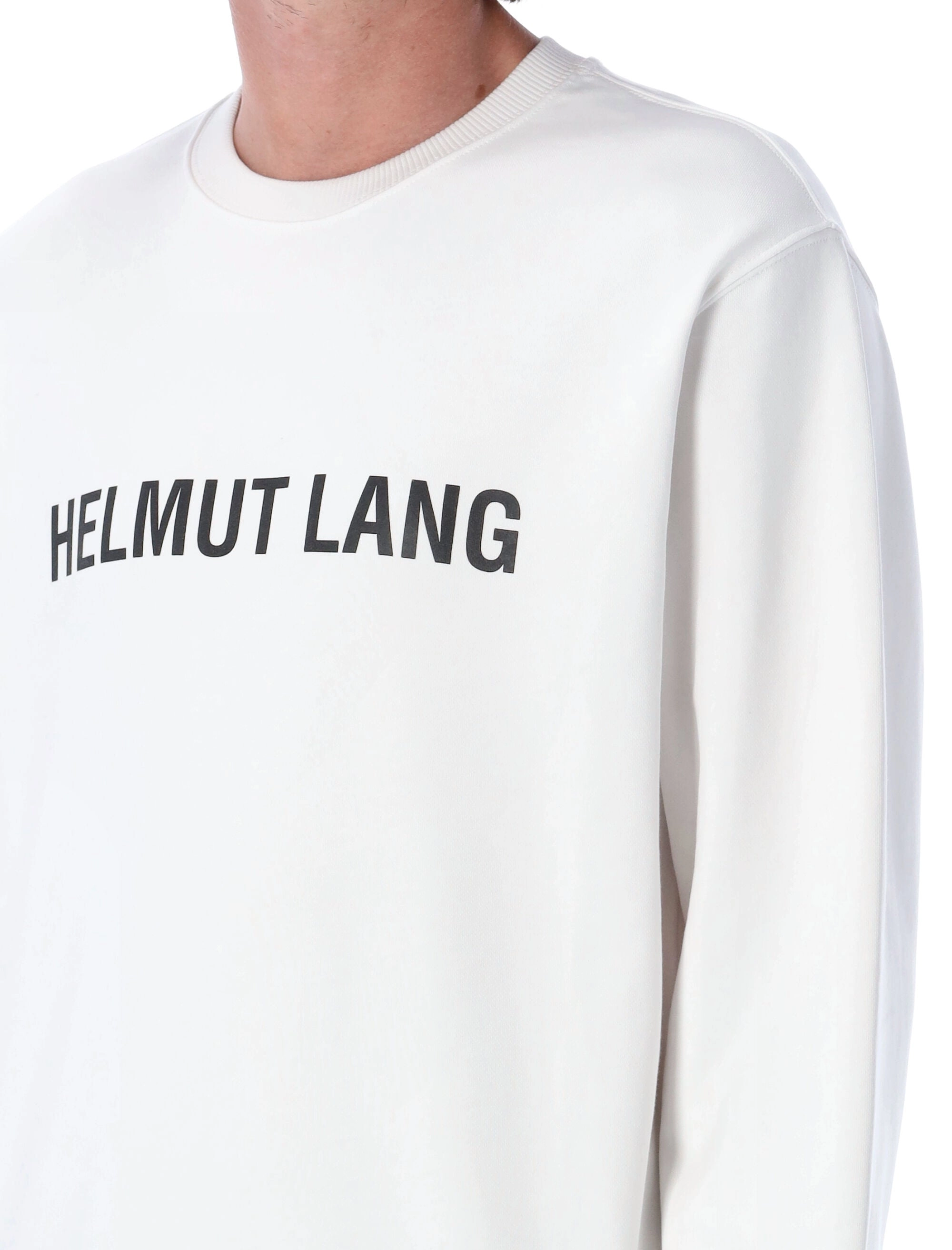 Helmut Lang Logo Printed Crewneck Sweatshirt