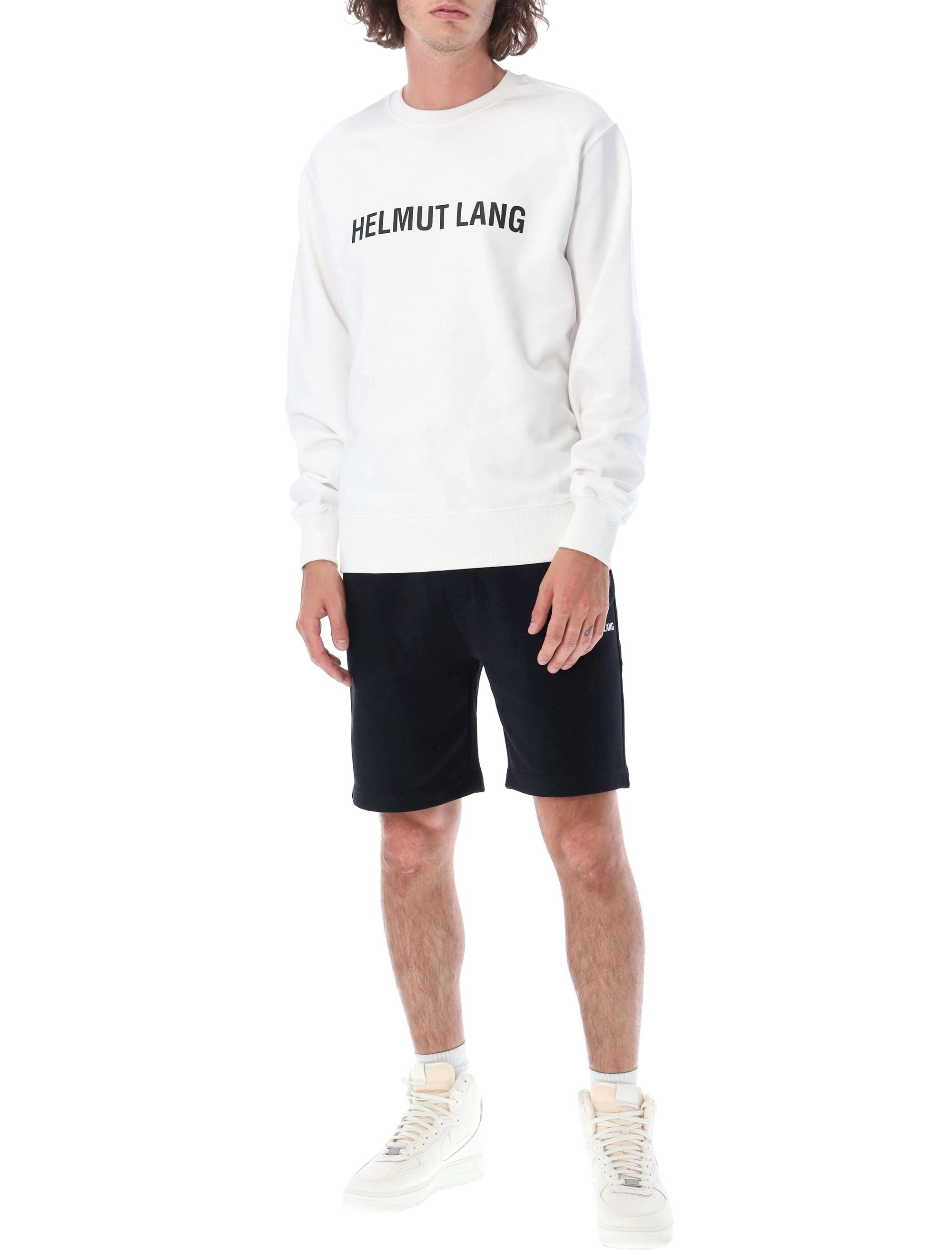 Helmut Lang Logo Printed Crewneck Sweatshirt