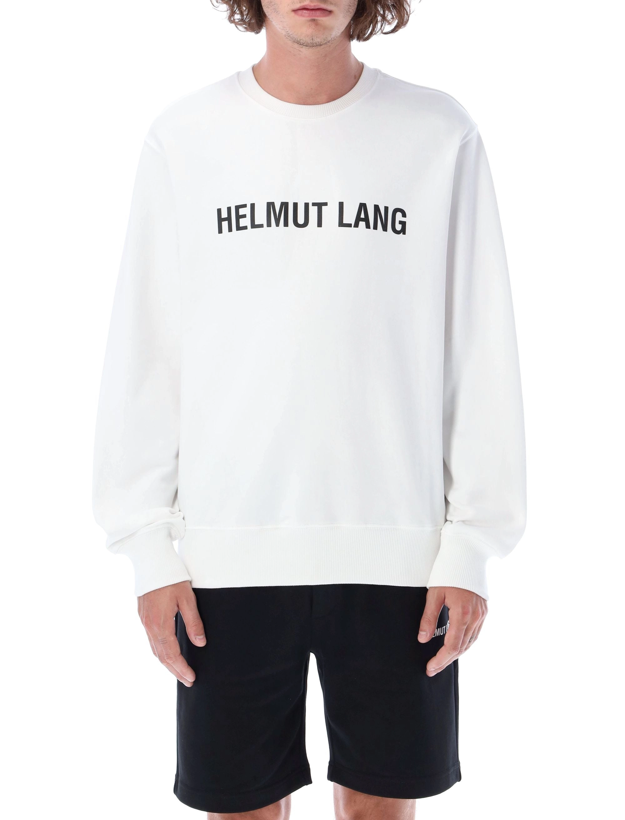 Helmut Lang Logo Printed Crewneck Sweatshirt