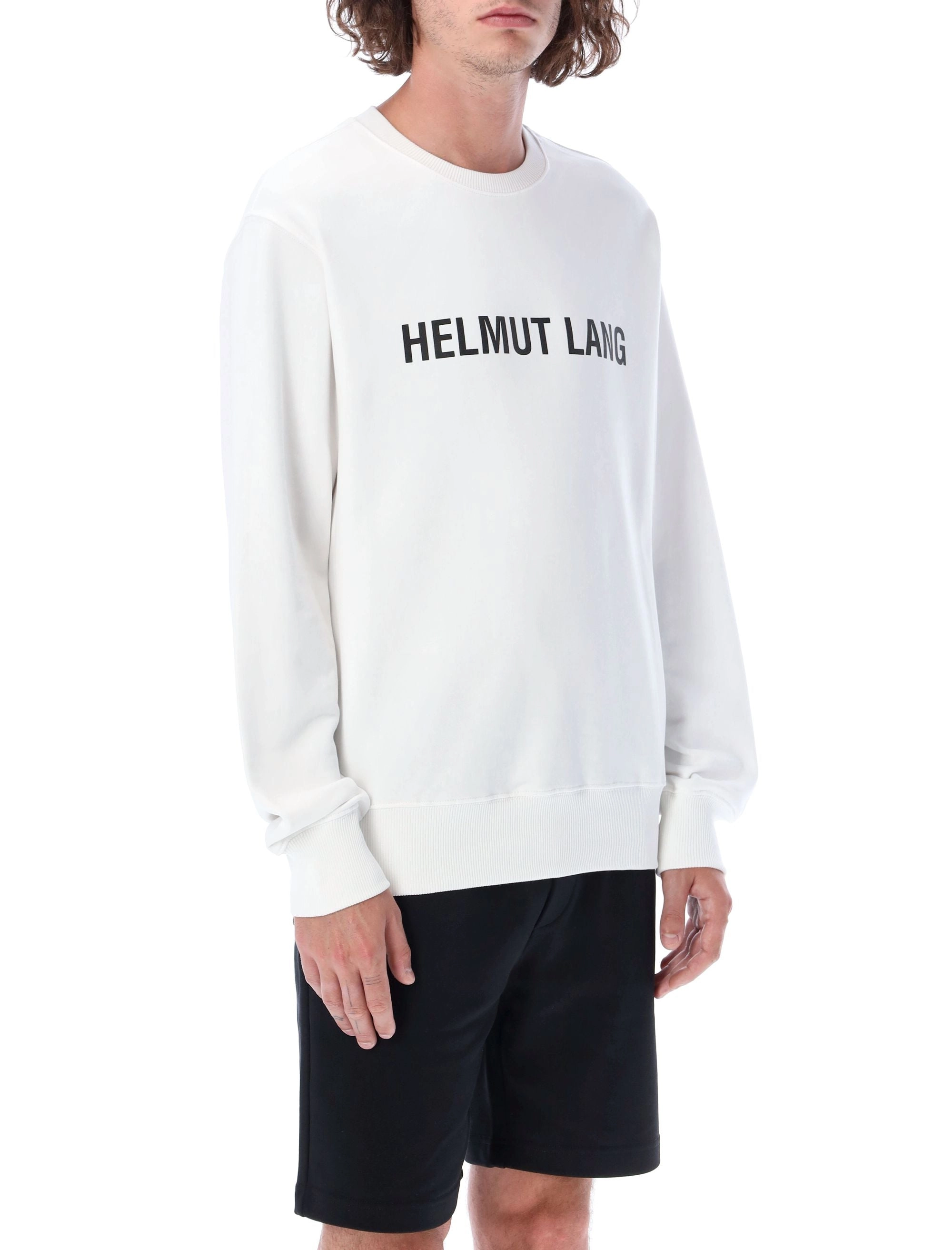 Helmut Lang Logo Printed Crewneck Sweatshirt