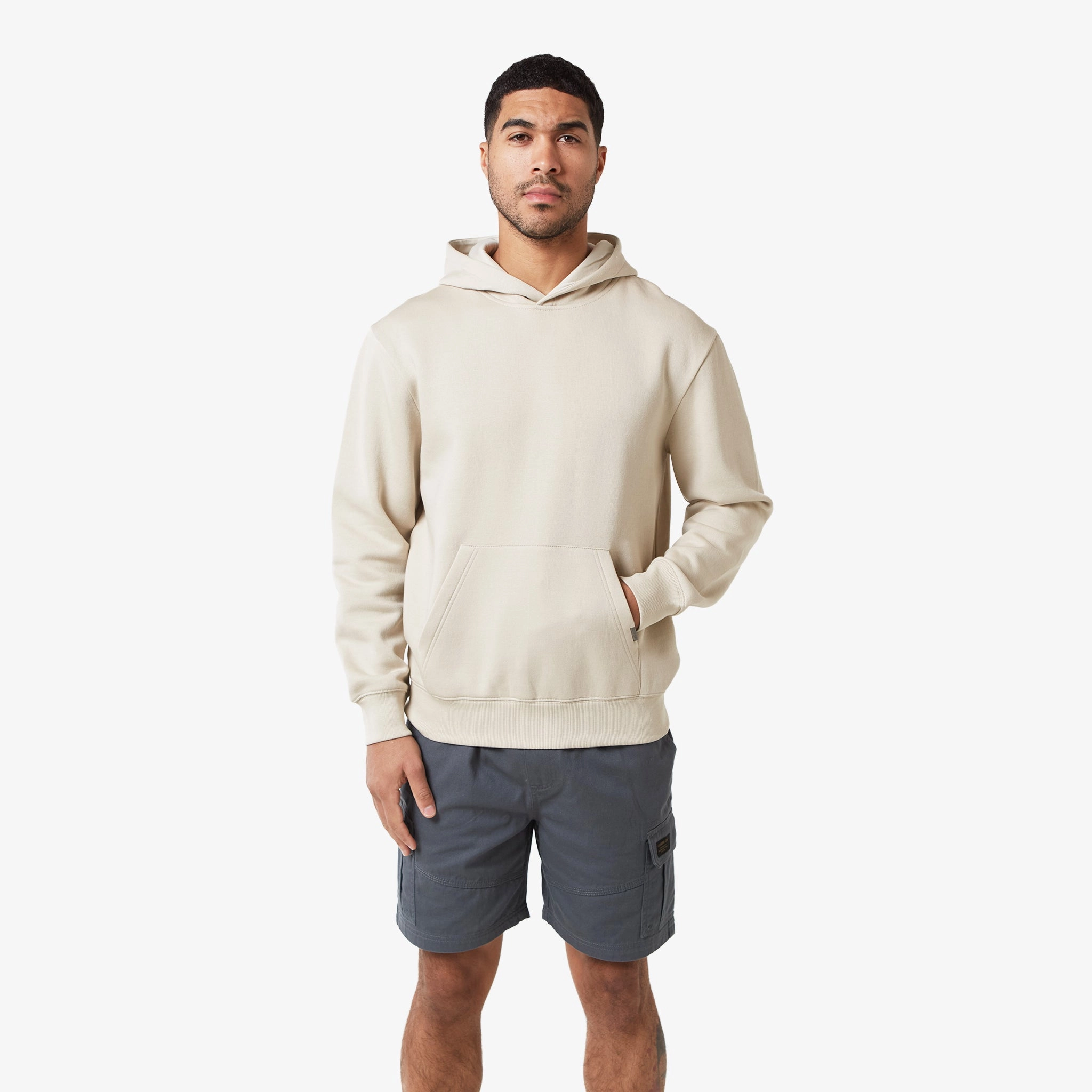 Hoodie Cargo Short Twinset | Stone Charcoal