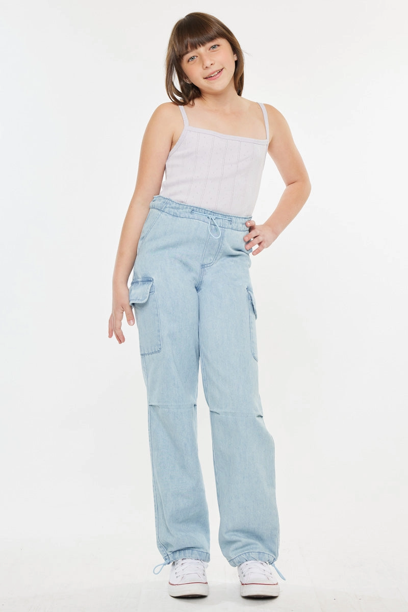 Inez High Rise Kids Relaxed Cargo Pants