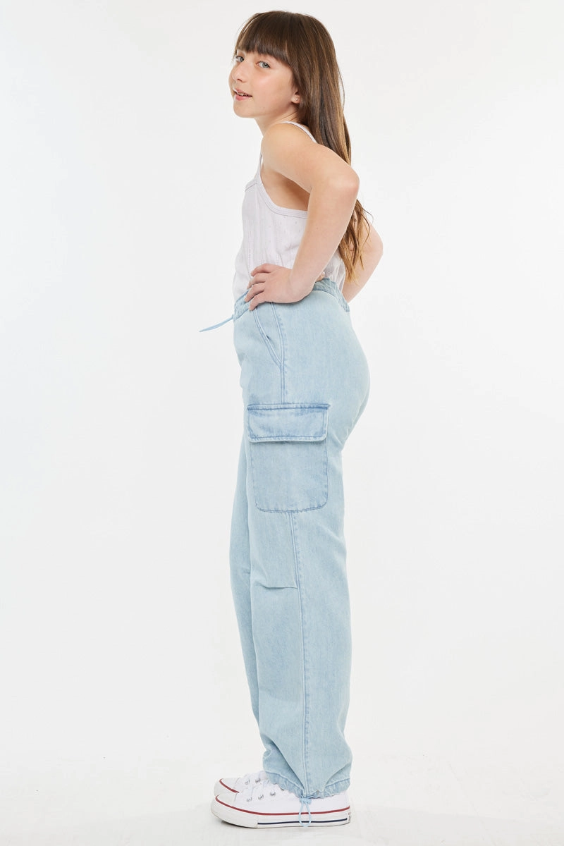 Inez High Rise Kids Relaxed Cargo Pants