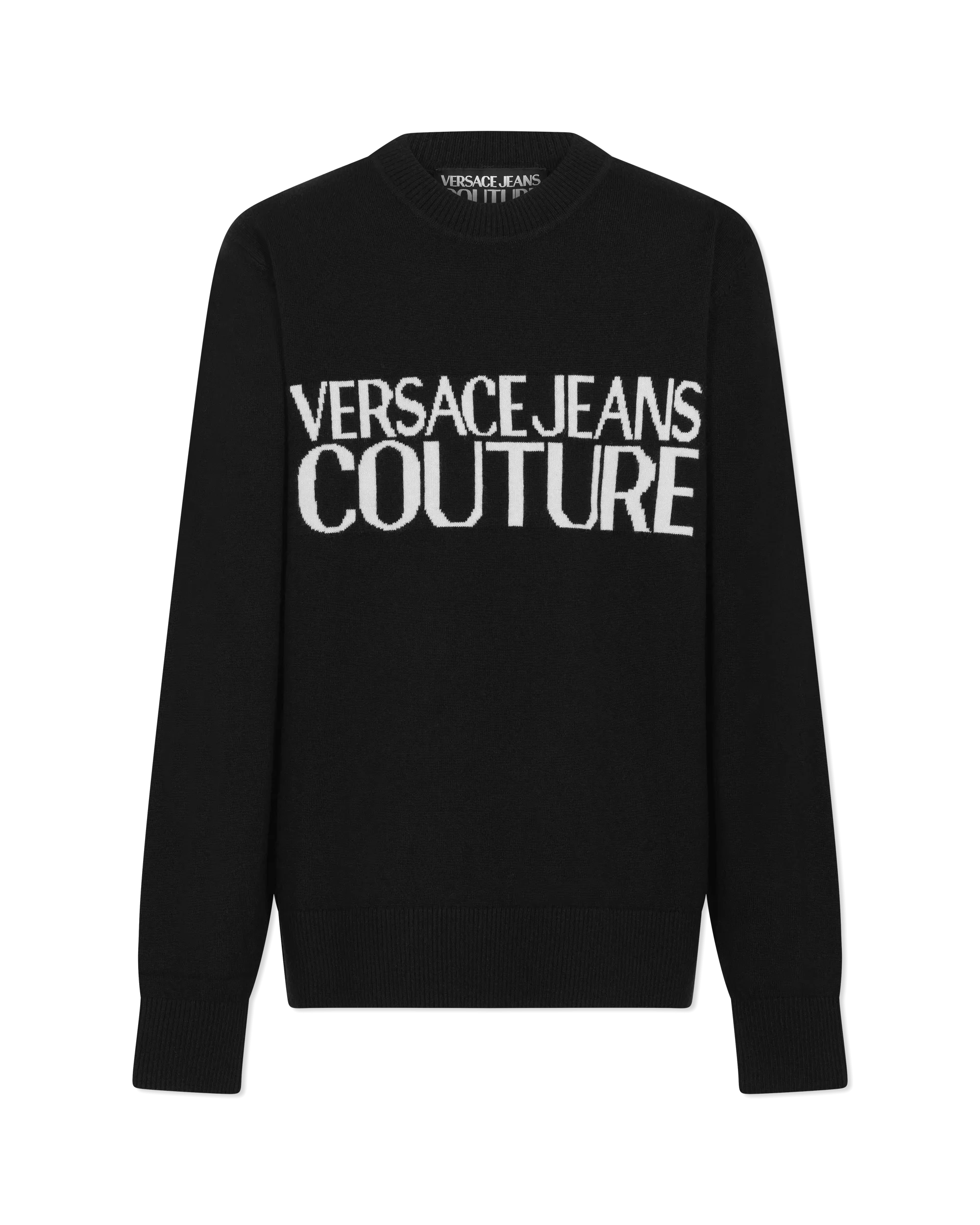 Intarsia-Knit Crewneck Sweater