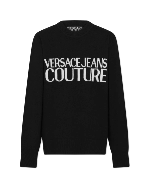 Intarsia-Knit Crewneck Sweater