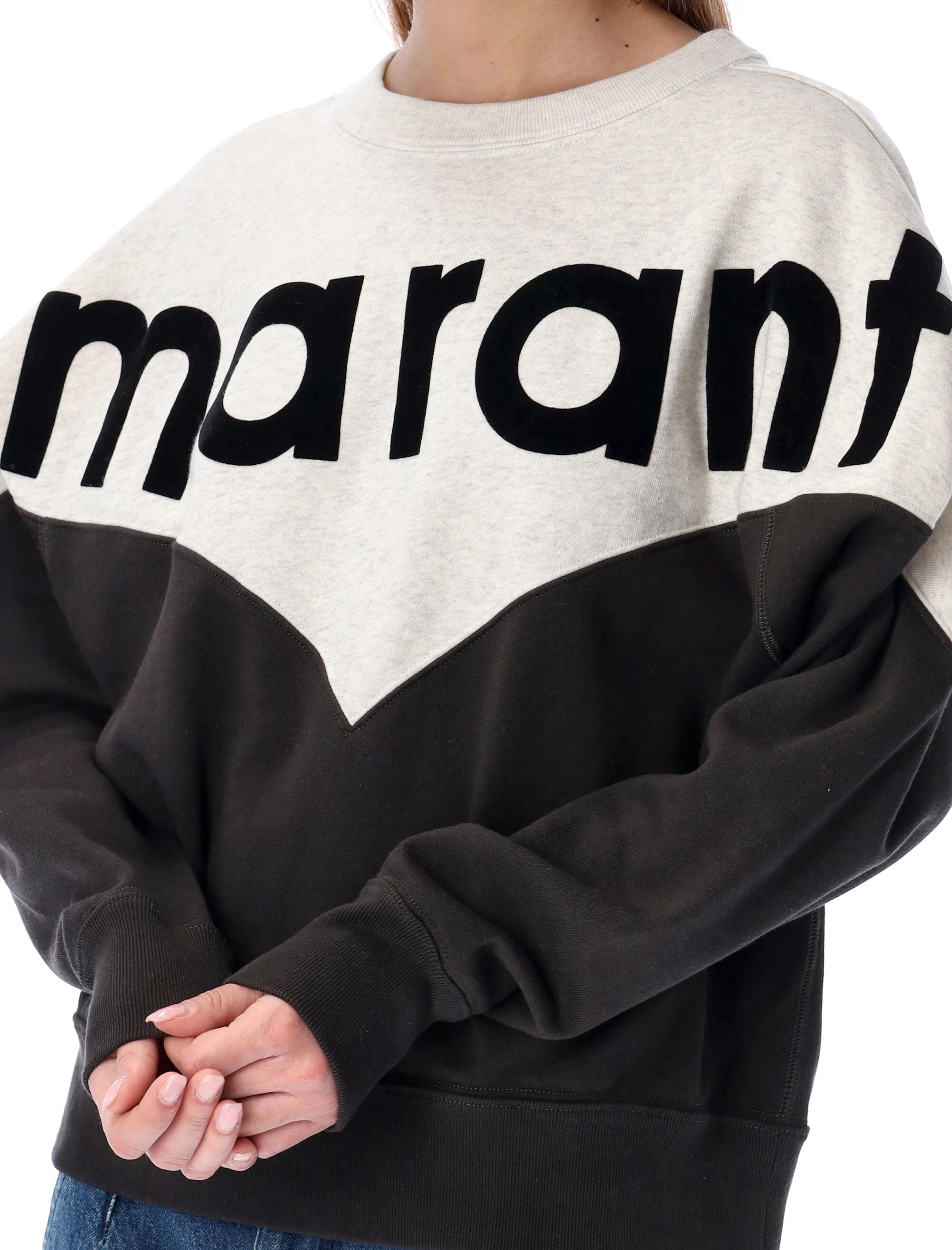 Isabel Marant Étoile Logo Blocked Crewneck Sweatshirt