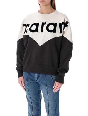 Isabel Marant Étoile Logo Blocked Crewneck Sweatshirt