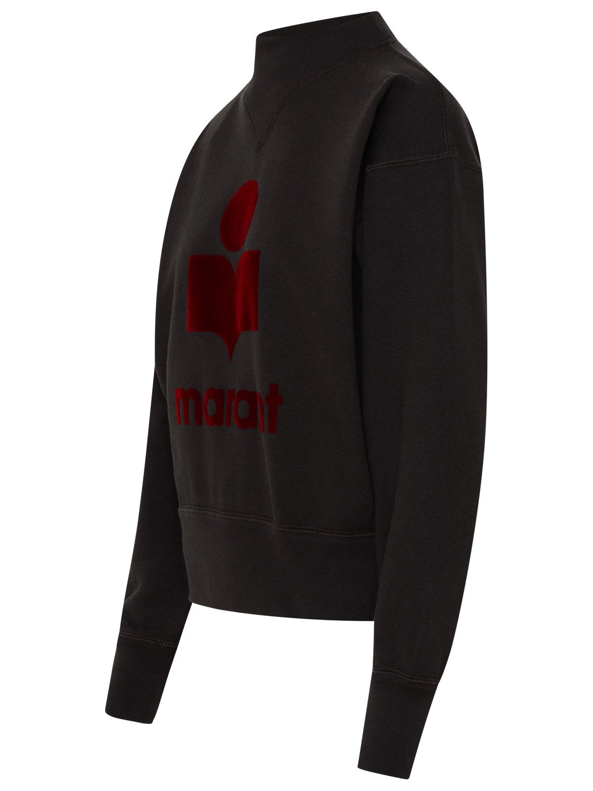 Isabel Marant Étoile Mock Neck Logo Printed Sweater