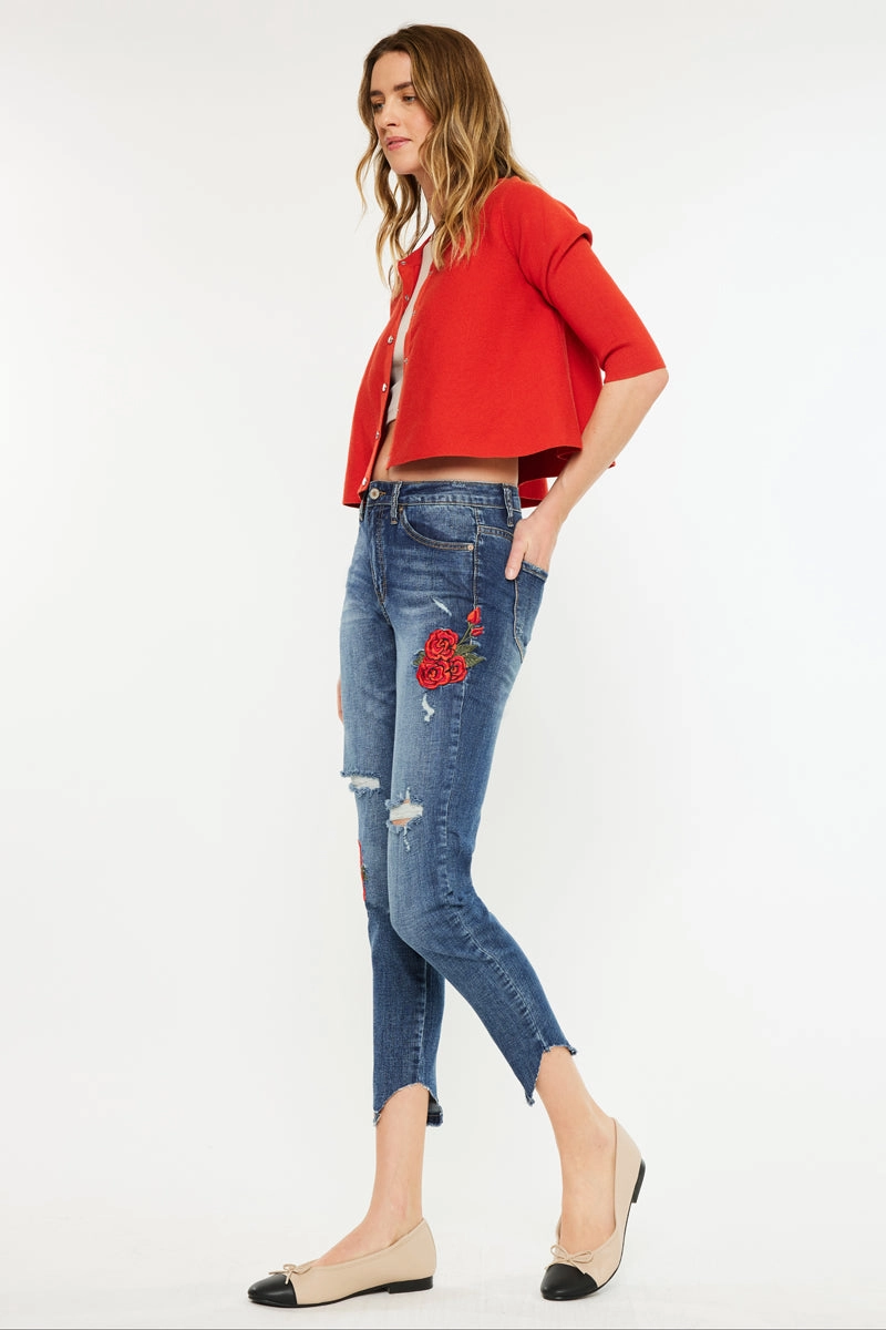 Isla High Rise Ankle Skinny Jeans