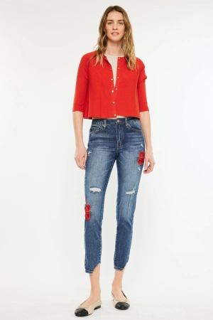 Isla High Rise Ankle Skinny Jeans