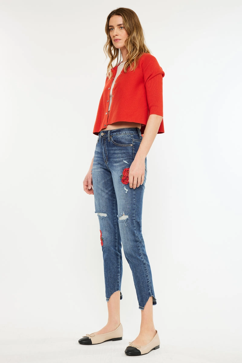 Isla High Rise Ankle Skinny Jeans
