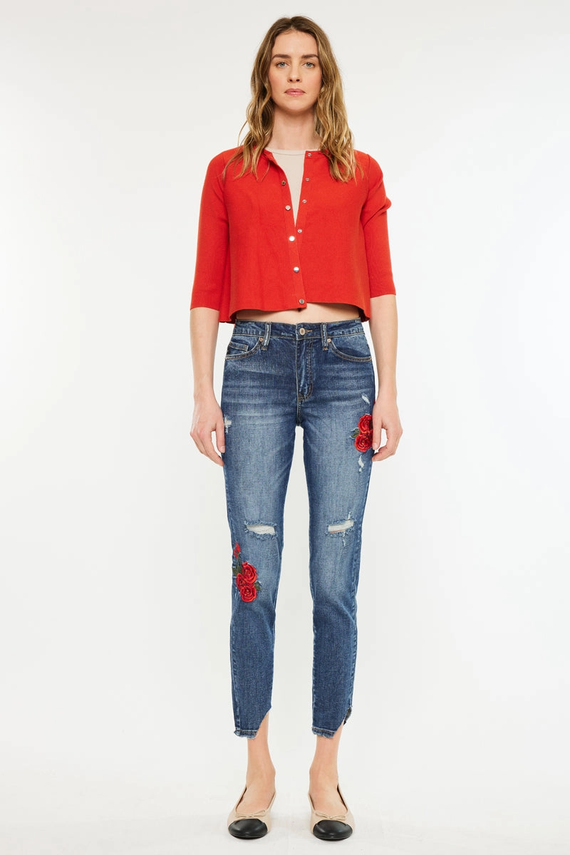 Isla High Rise Ankle Skinny Jeans