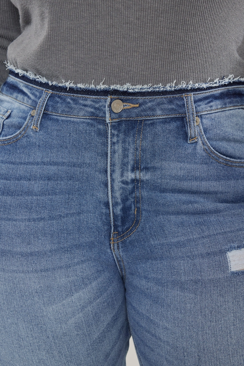 Ivory High Rise Super Skinny Jeans (Plus Size)