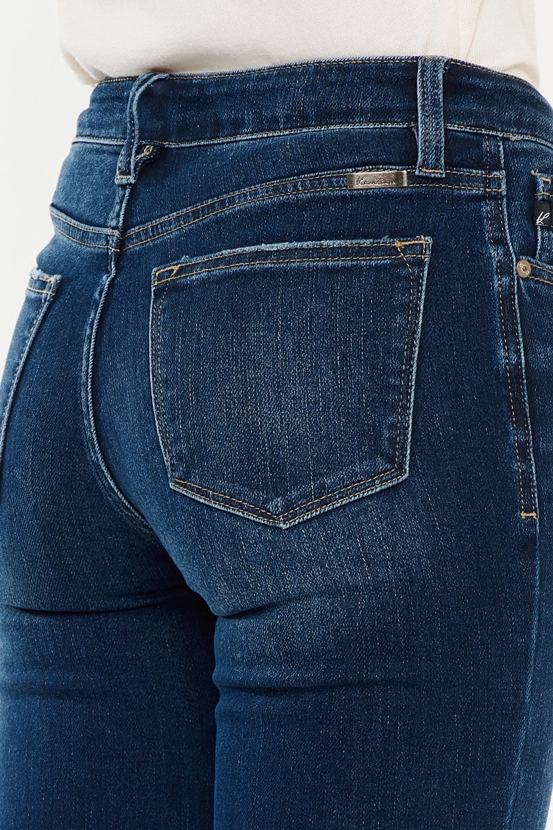 Jaden Mid Rise Flare Jeans (Petite)