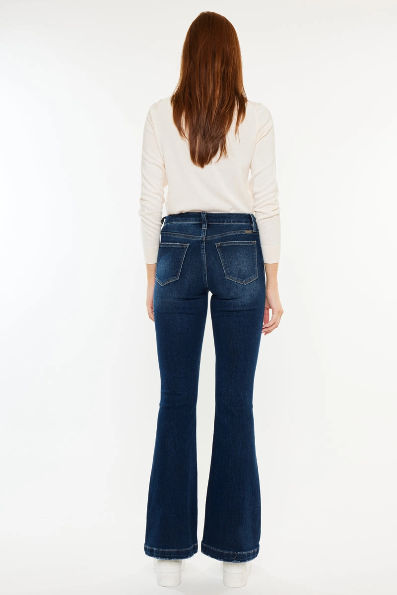Jaden Mid Rise Flare Jeans (Petite)