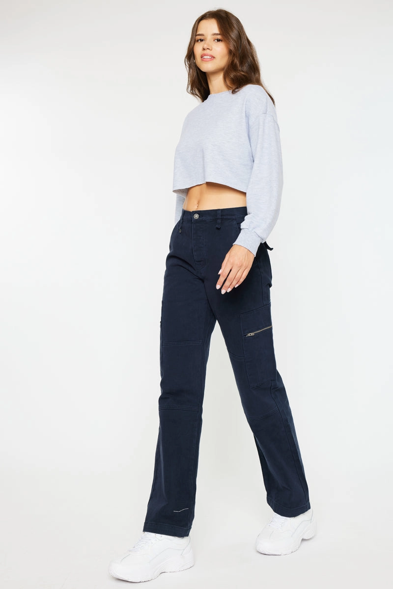 Jainie High Rise Straight Leg Jeans