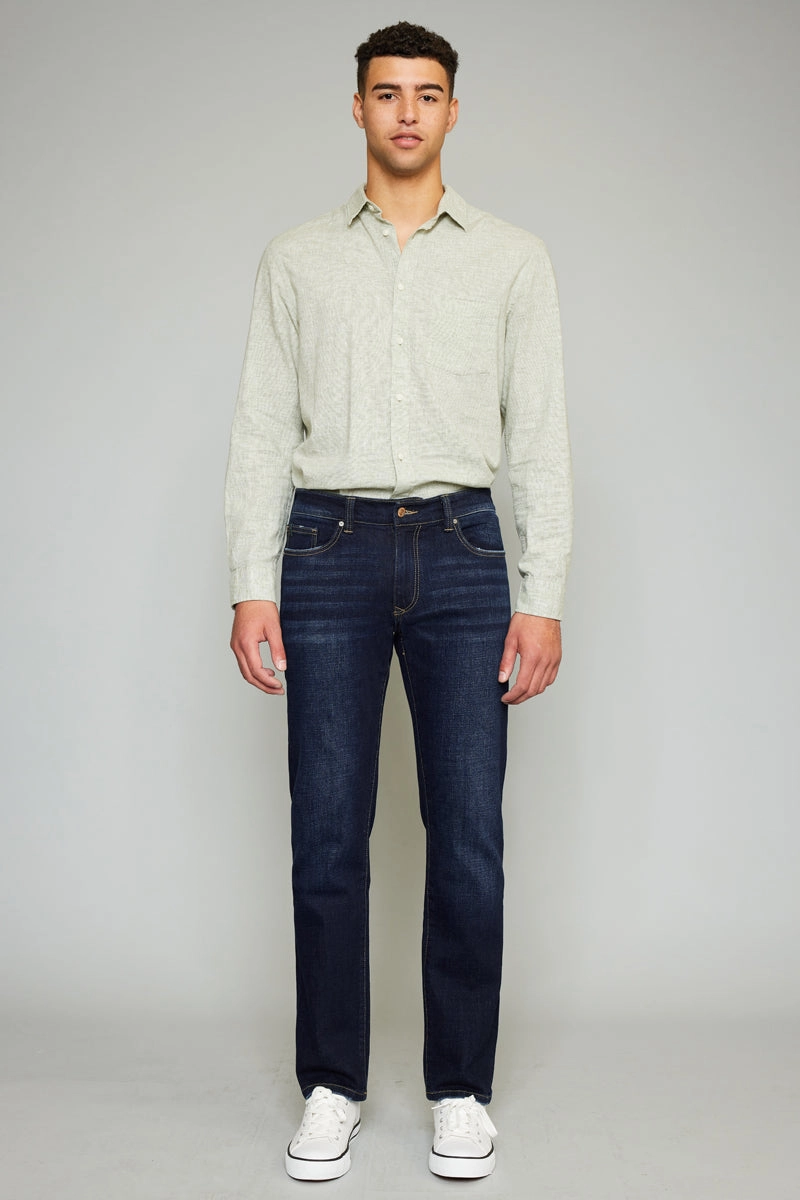 James Dark Wash Slim Straight - Men