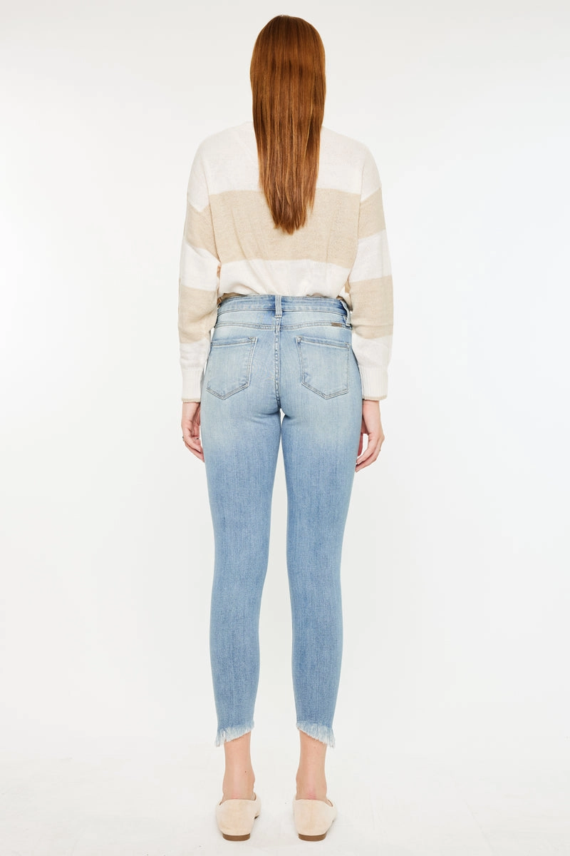 Janine Mid Rise Cropped Skinny Jeans