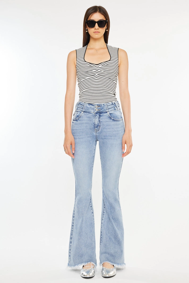 Jazmin High Rise Flare Jeans