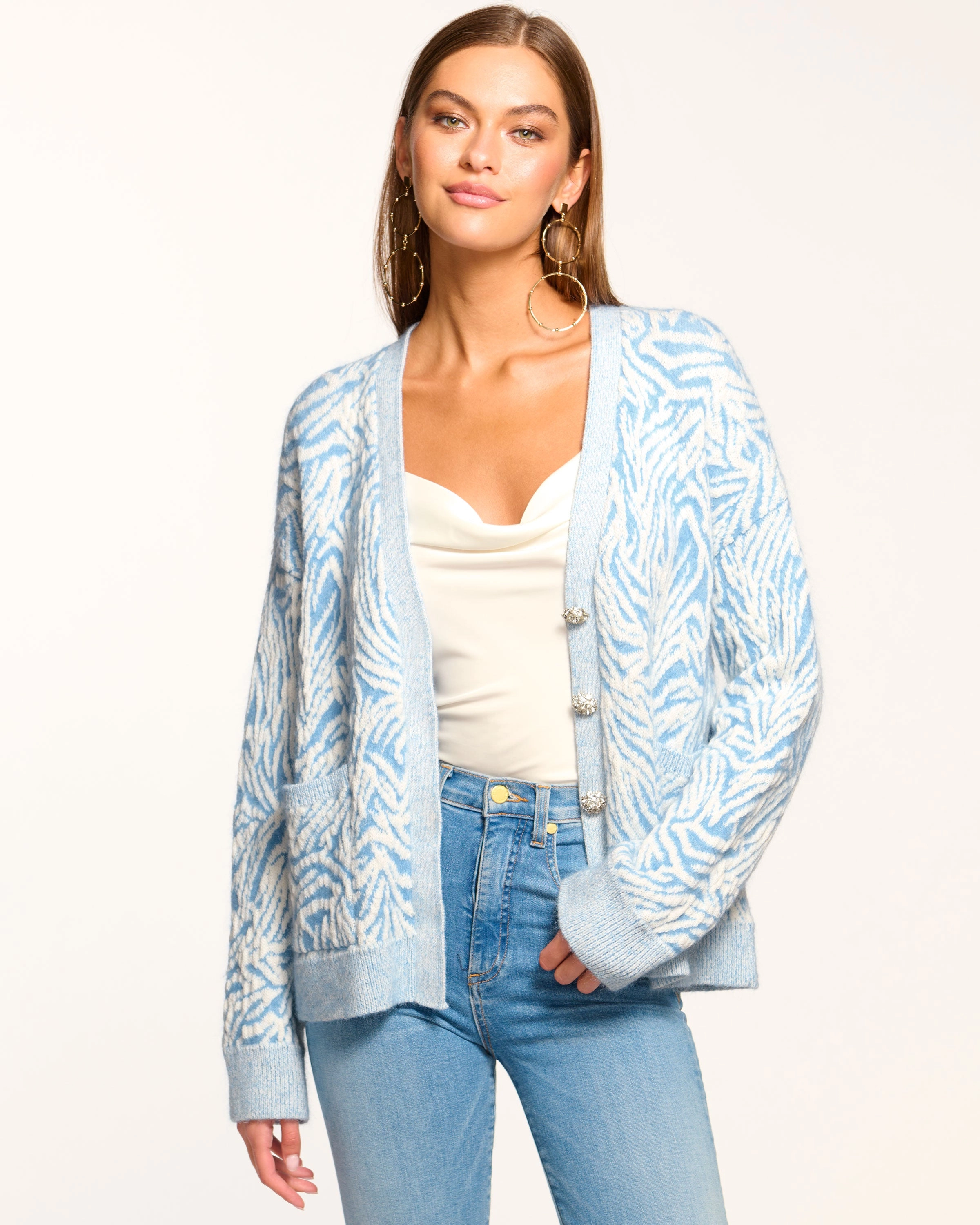 Jelena V-Neck Cardigan Sweater