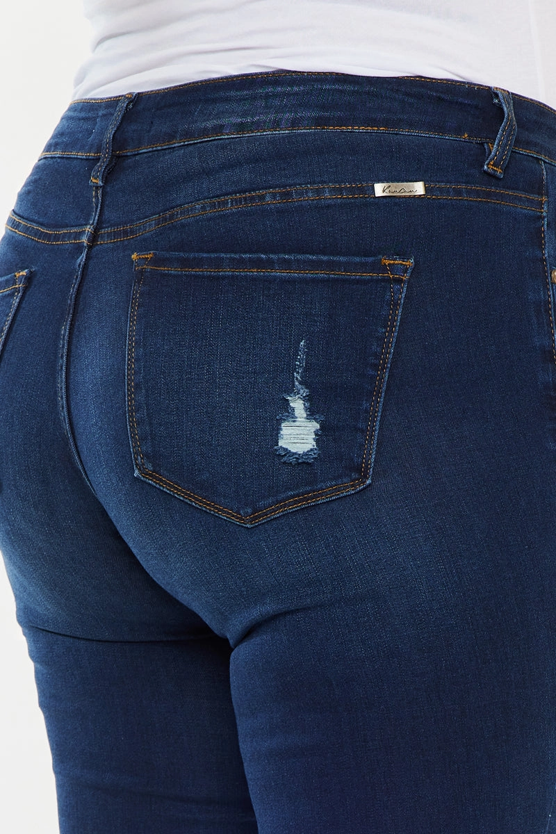 Jennifer Mid Rise Super Skinny Jeans (Plus Size)