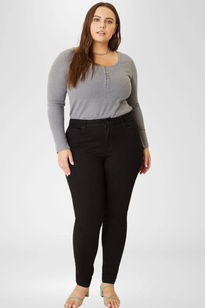 Jessia High Rise Super Skinny Jeans (Plus Size)