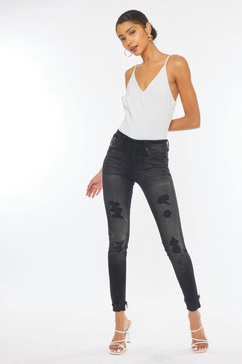 Jessie Mid Rise Super Skinny Jeans