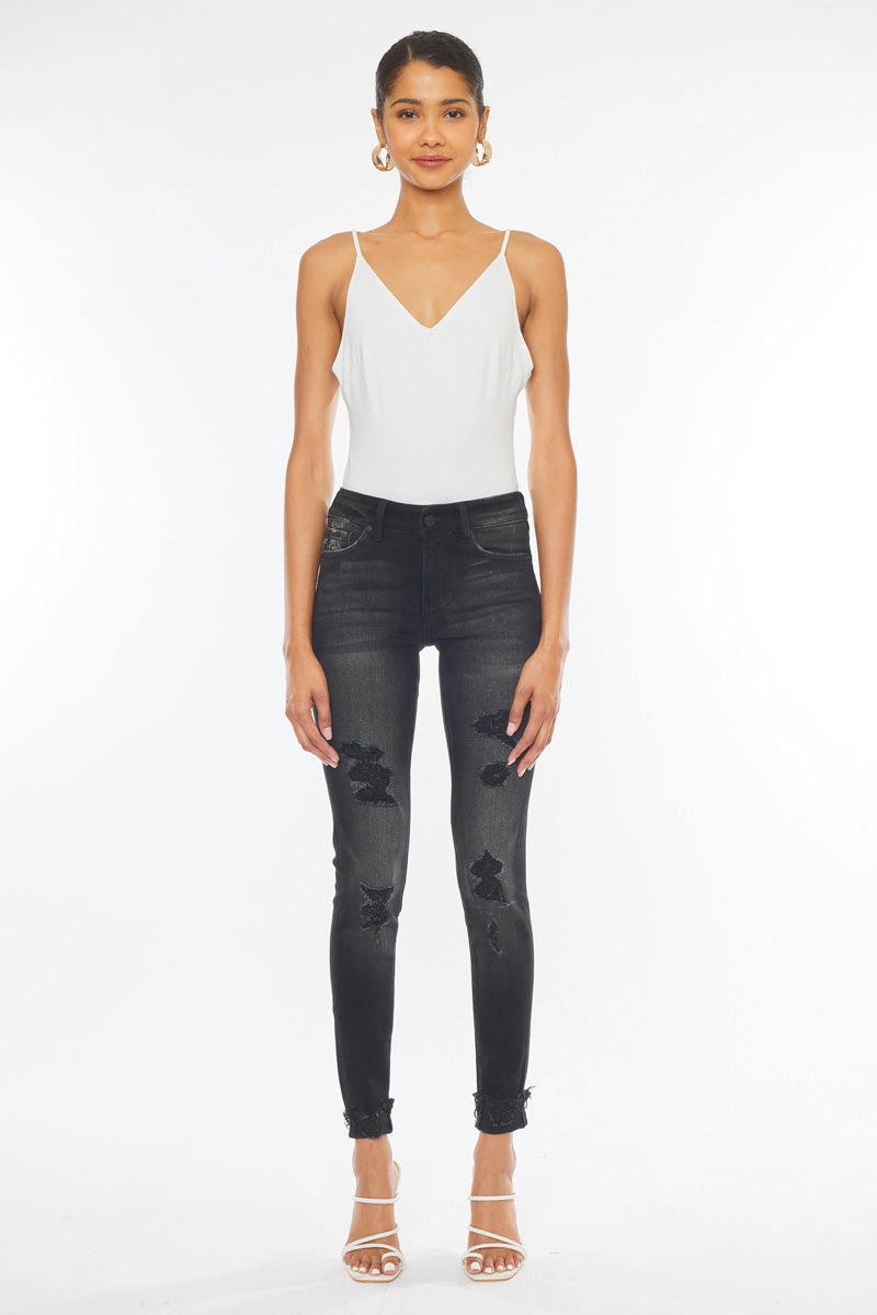 Jessie Mid Rise Super Skinny Jeans
