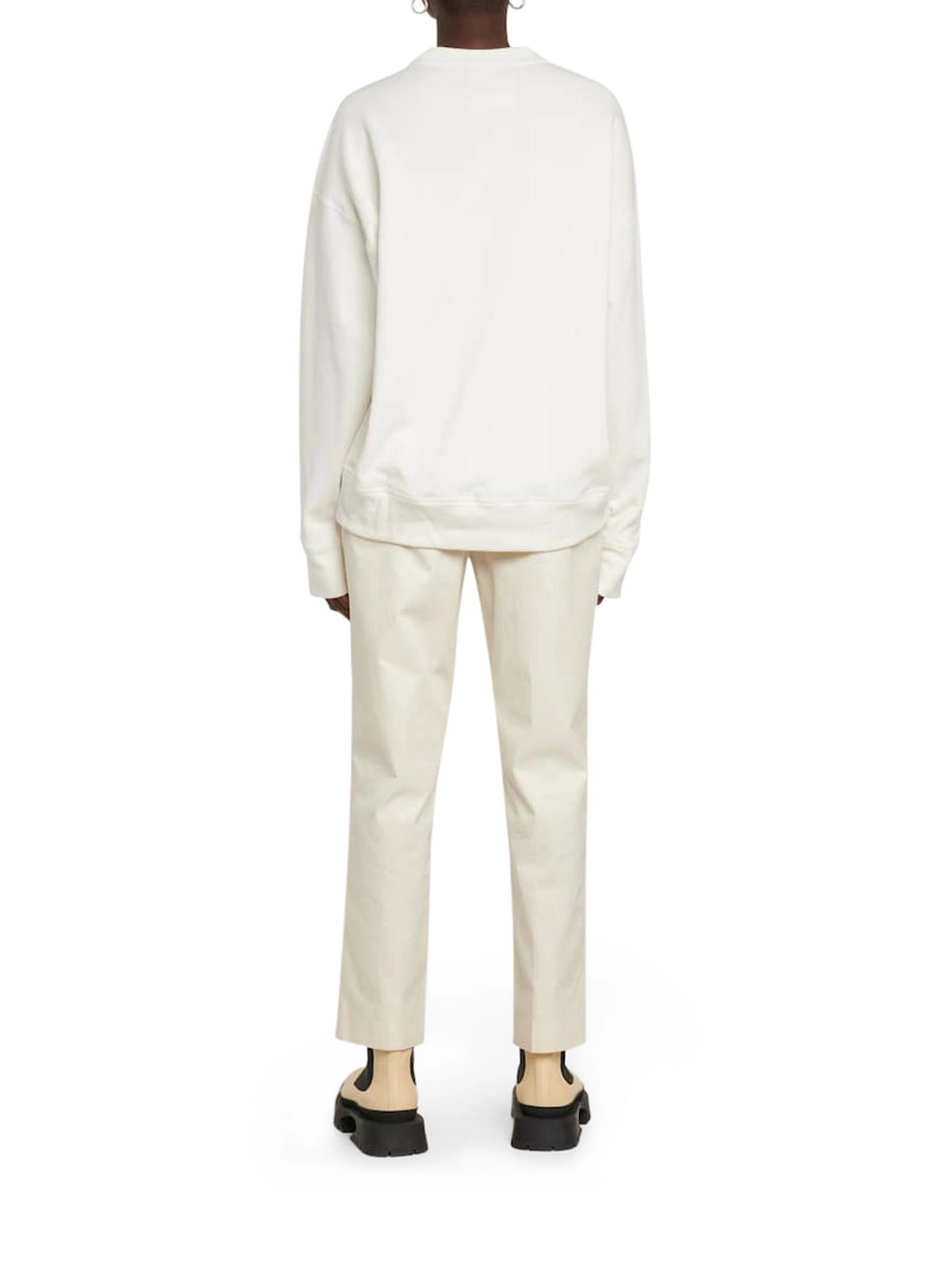 Jil Sander Logo Print Crewneck Sweatshirt