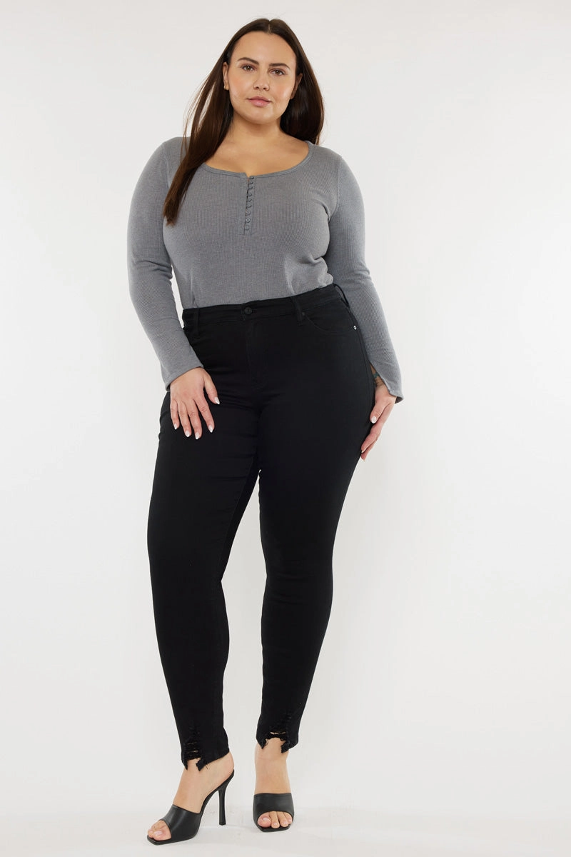 Jones High Rise Ankle Skinny Jeans (Plus Size)