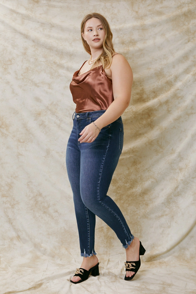 Journey Ultra High Rise Ankle Skinny Jeans (Plus Size)