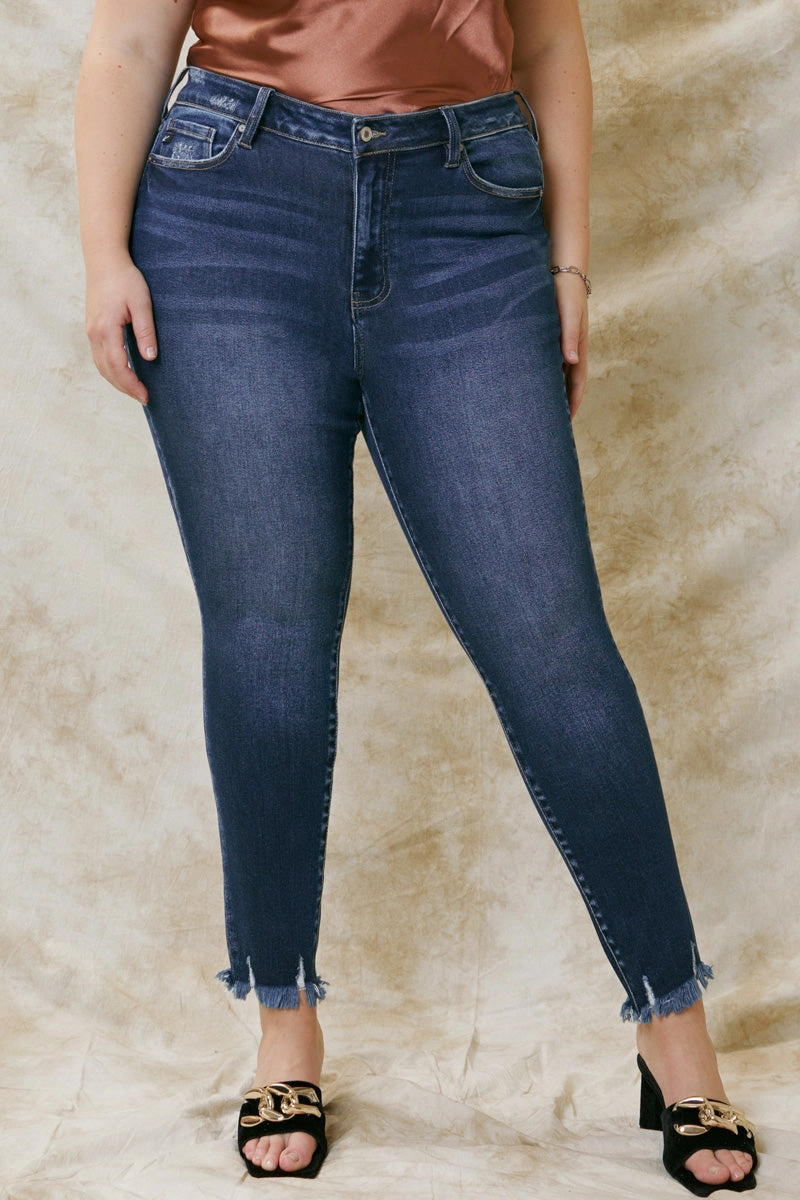 Journey Ultra High Rise Ankle Skinny Jeans (Plus Size)