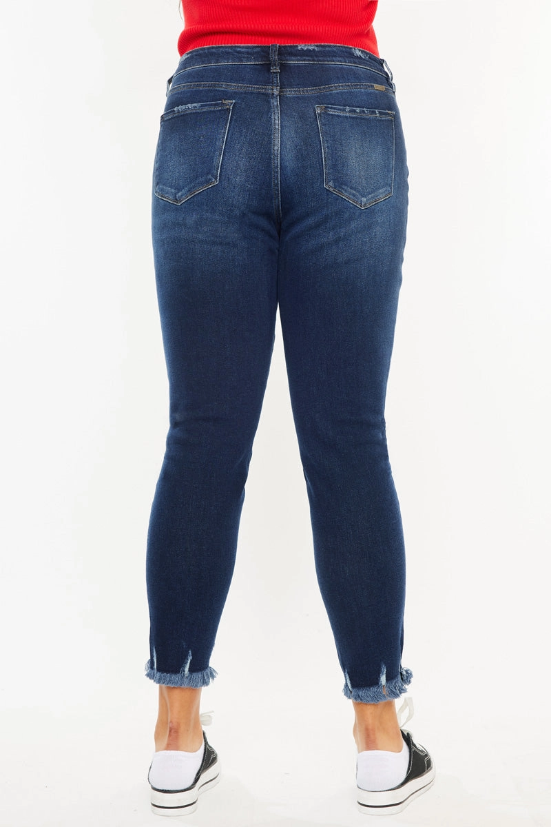 Journey Ultra High Rise Ankle Skinny Jeans (Plus Size)