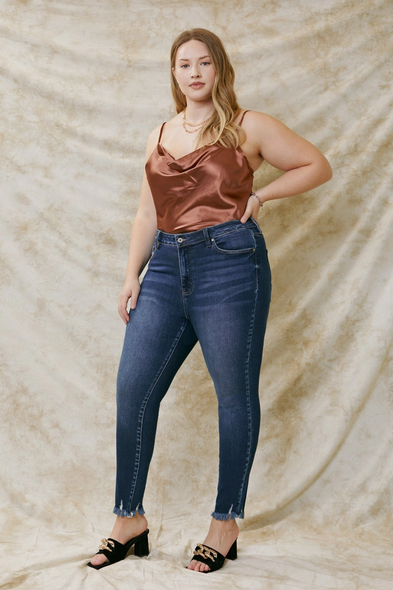 Journey Ultra High Rise Ankle Skinny Jeans (Plus Size)