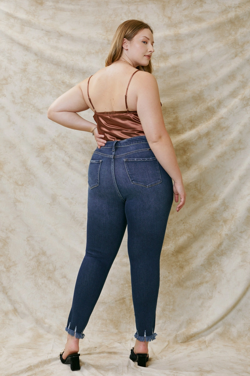 Journey Ultra High Rise Ankle Skinny Jeans (Plus Size)