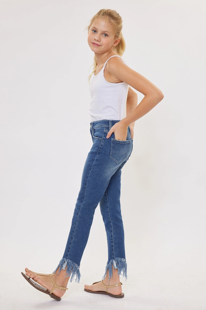 Junnie High Rise Ankle Skinny Kid Jeans