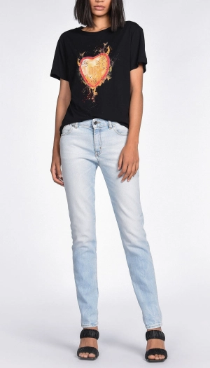 Just Cavalli Graphic Print Crewneck T-Shirt