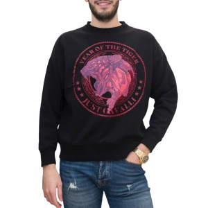 Just Cavalli Graphic Printed Crewneck Sweatshirt
