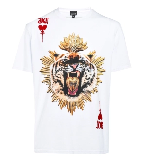 Just Cavalli Tiger Print Short-Sleeved T-Shirt