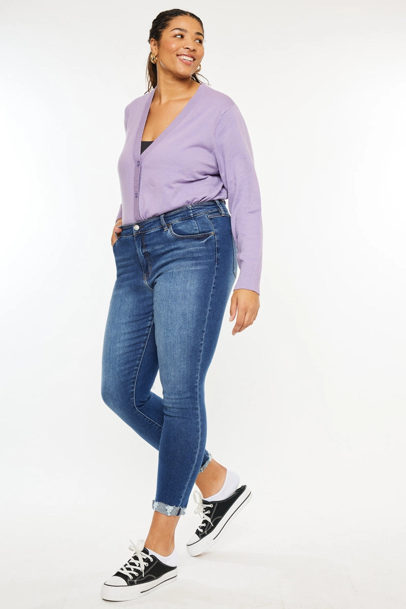 Kali Mid Rise Ankle Skinny Jeans (Plus Size)