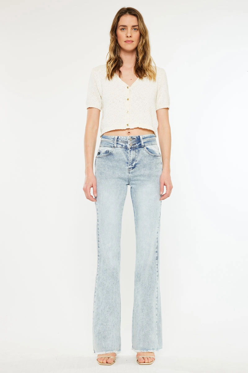 Kara High Rise Flare Jeans